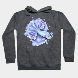 Lilac feather tail betta Hoodie